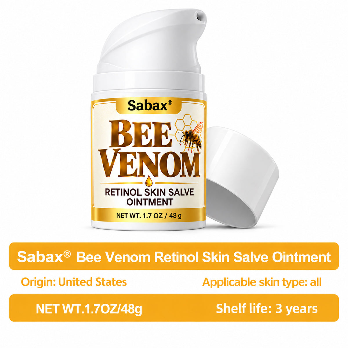 [Official Brand Store]🐝Sabax® Bee Venom Retinol Skin Salve Ointment